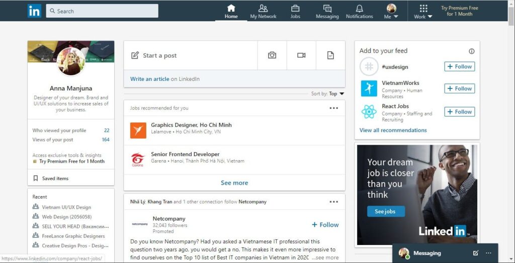 LinkedIn UX