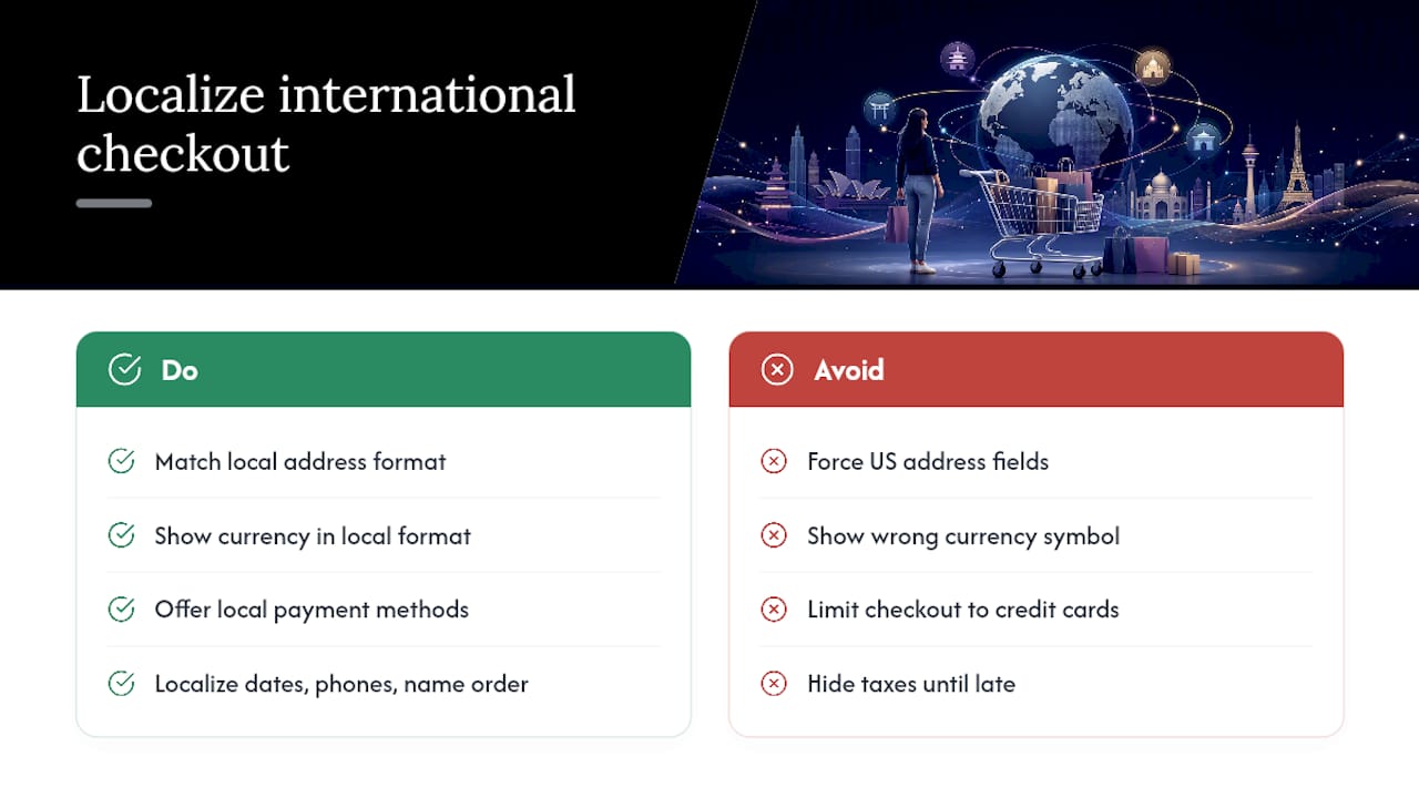 How Do I Localize Checkout for International Shoppers? — overview diagram