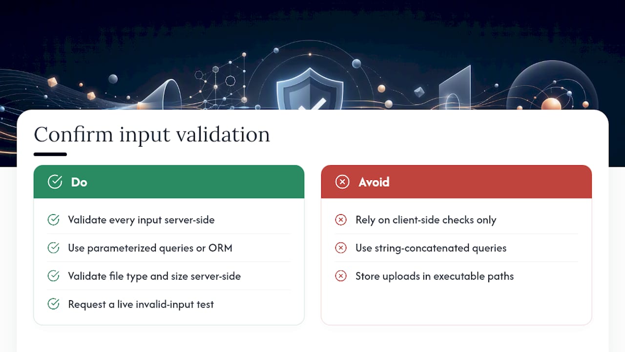How Do You Confirm Input Validation Is Actually in Place? — overview diagram