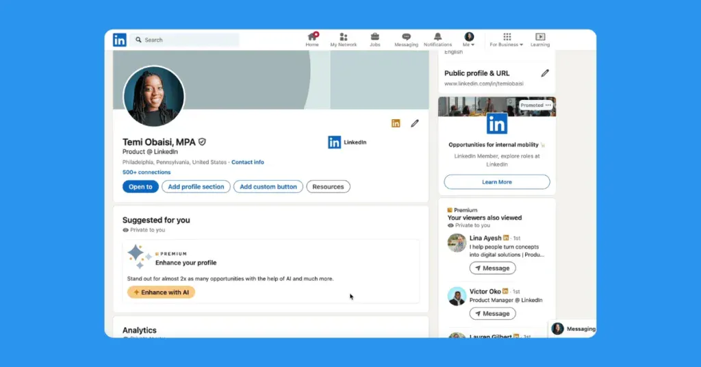 LinkedIn UX