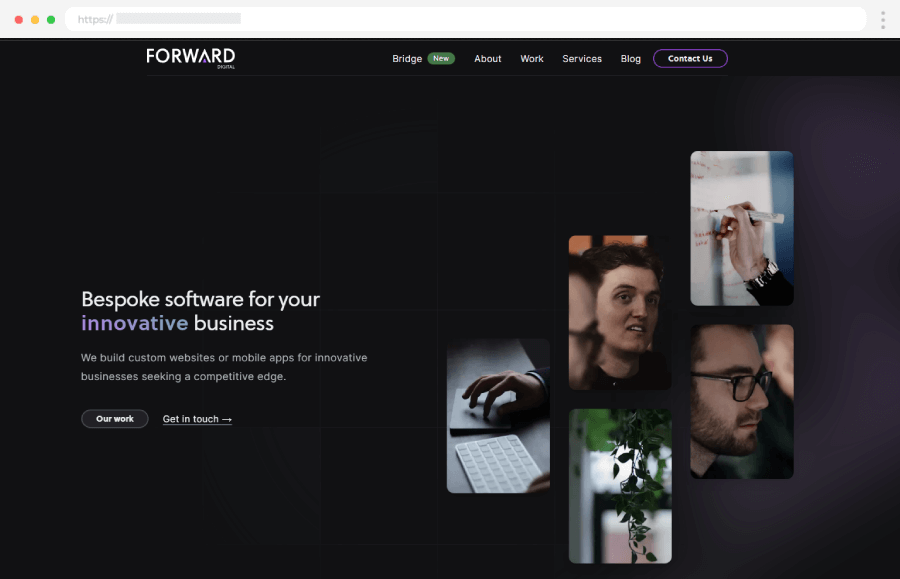 Designing Inclusive Dark Modes: Enhancing Accessibility and User Experience Dark Theme Websites Design Example Forward Digital Software - Raw.Studio