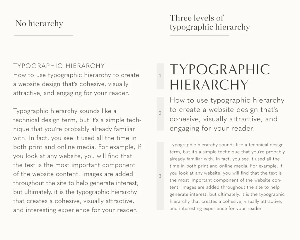 Typography Hierarchy