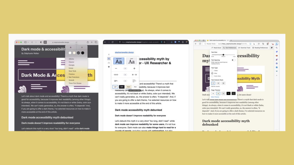 Designing Inclusive Dark Modes: Enhancing Accessibility and User Experience Dark Modes