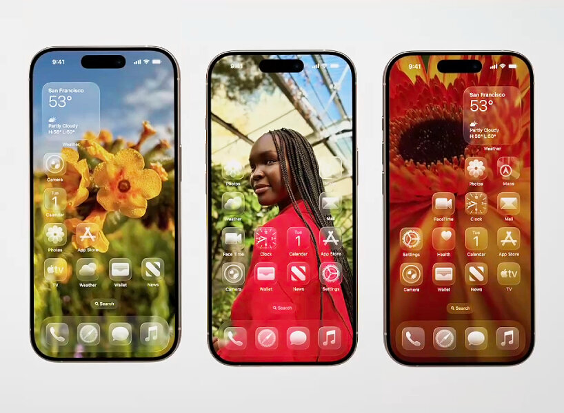 Liquid Glass: Apple’s Subtle Masterstroke Toward a Spatial Digital Future apple liquid glass interface iOS26 transparent designboom 07 - Raw.Studio