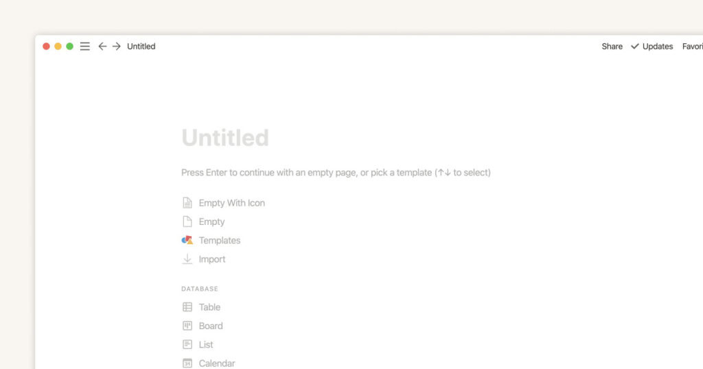 Notion UX