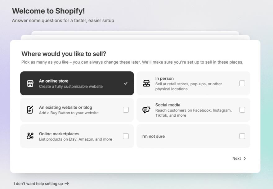 Shopify UX