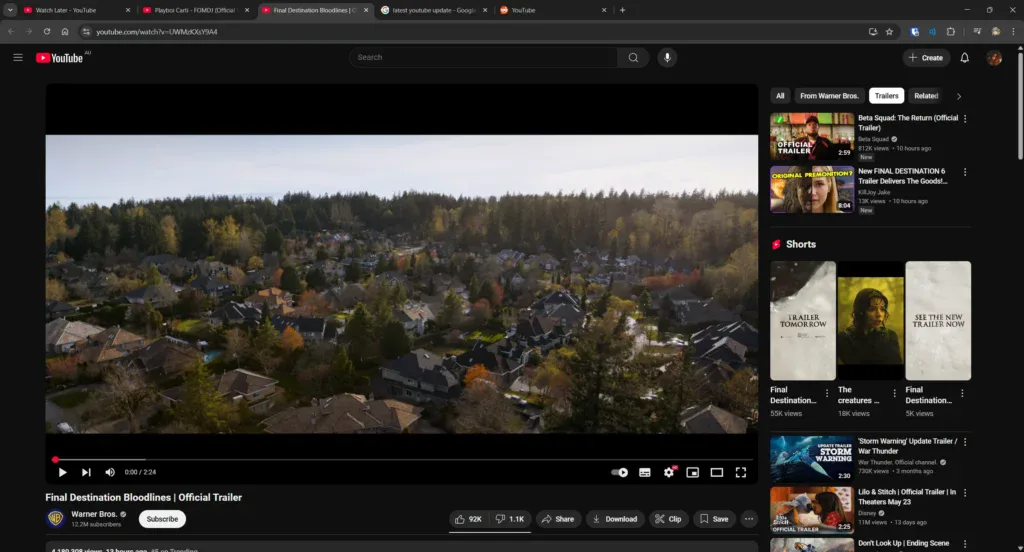 YouTube UX